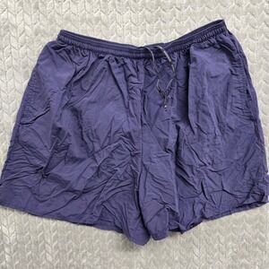 Brooks Mens Running Shorts Blue Elastic Waist Pockets Coolmax Lined Large 5in